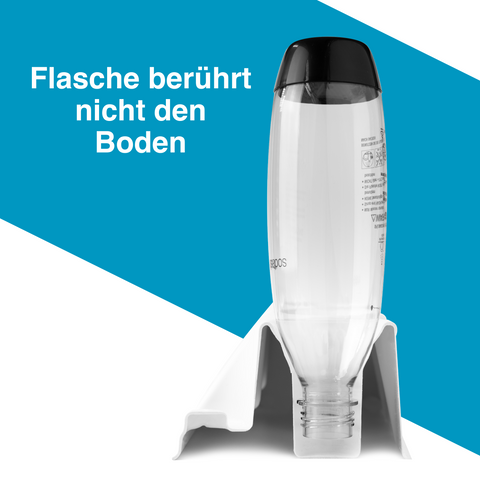 SodaClean® Premium 3er Flaschenhalter für Sodastream  Kunststoff Hochglanz schwarz - Sodaclean