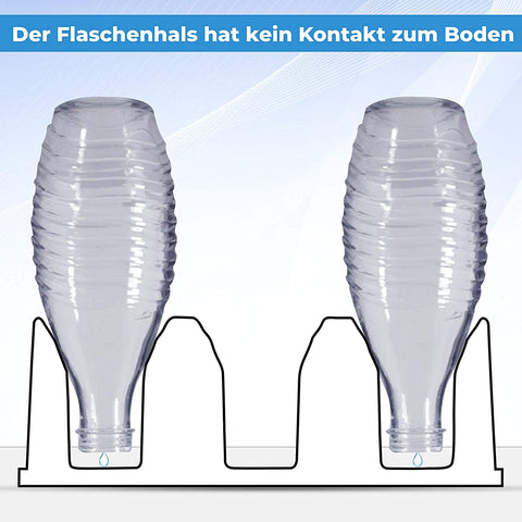 SodaClean® Premium 3er Flaschenhalter für Sodastream  Kunststoff Hochglanz schwarz - Sodaclean